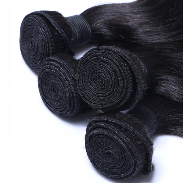 Indian Raw Human Hair Bundles Weave Body Wave Remy Hair Extensions  LM206